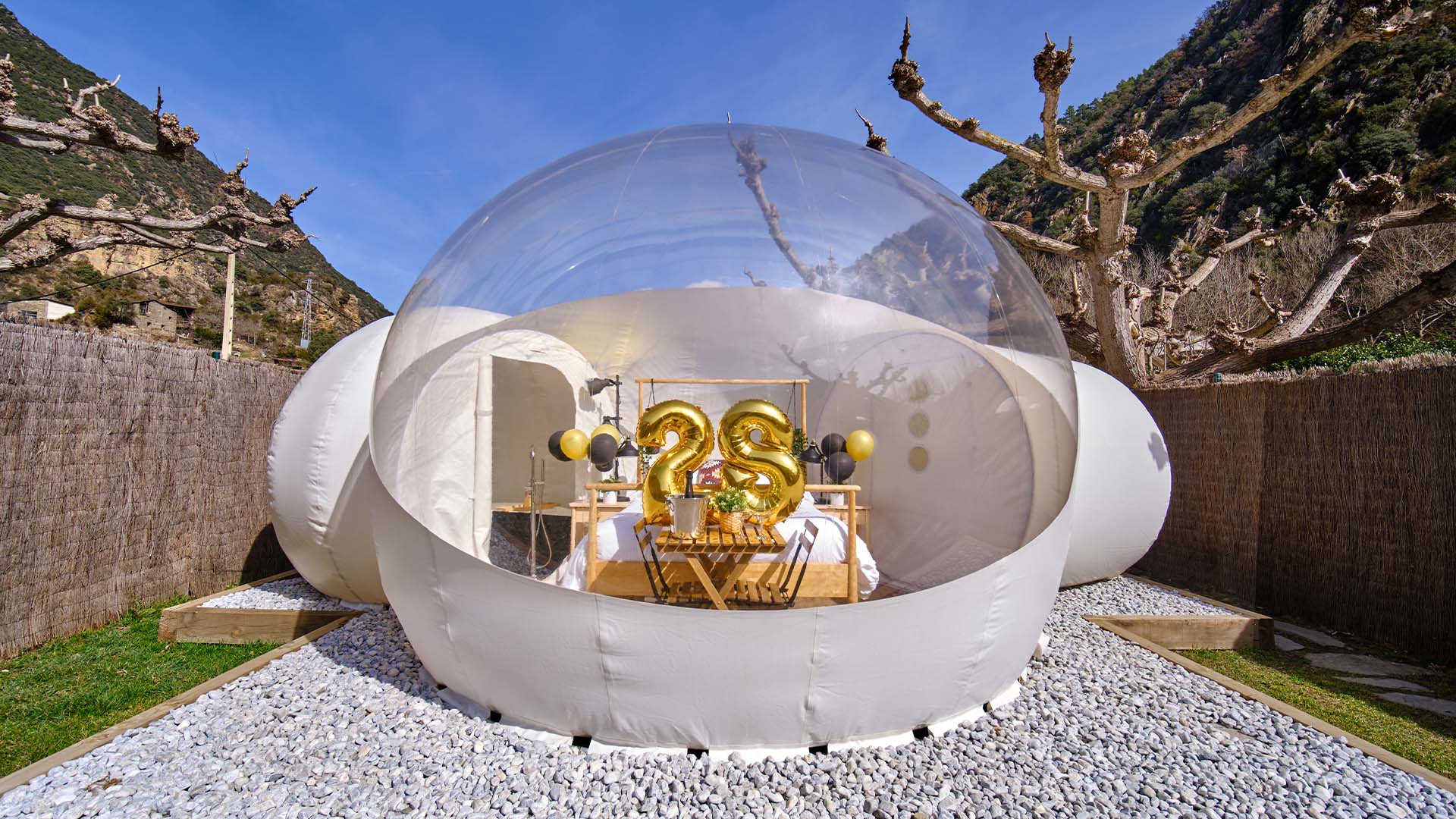 Pack aniversario cabaña confeti