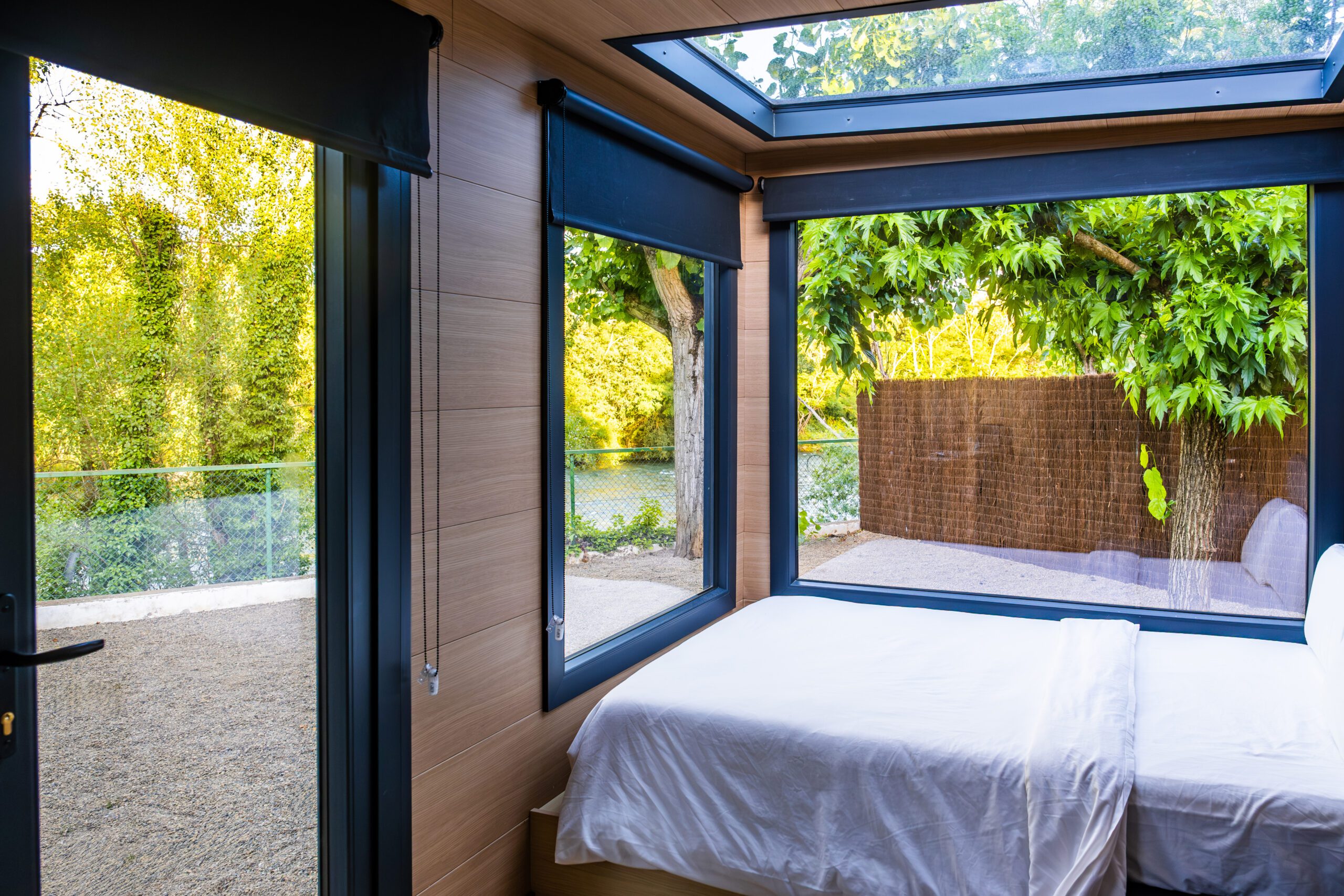 Terraza cabaña glamping Graus